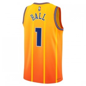 Dres Charlotte Hornets Lamelo Ball Jordan 2025-26 City Edition Zlato Swingman